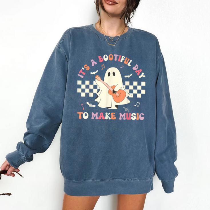 It's A Bootiful Day To Make Music Teacher Musician Halloween For Men Women Kids Comfort Colors Sweatshirt It's A Bootiful Day To Make Music Teacher Musician Halloween For Men Women Kids Comfort Colors Sweatshirt