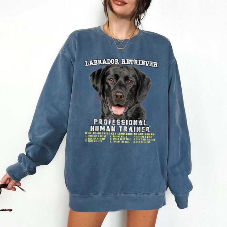 Labrador Retriever Lab Professional Human Trainer Comfort Colors Sweatshirt