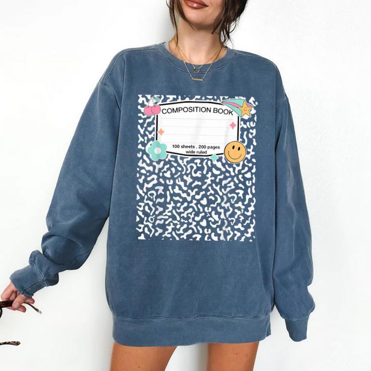 Matching Group Halloween Teacher Composition Book Notebook Comfort Colors Sweatshirt