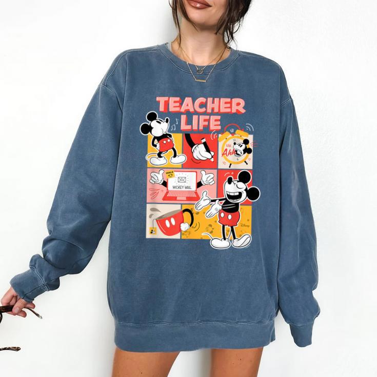 Mickey Mouse Teacher Life Comfort Colors Sweatshirt