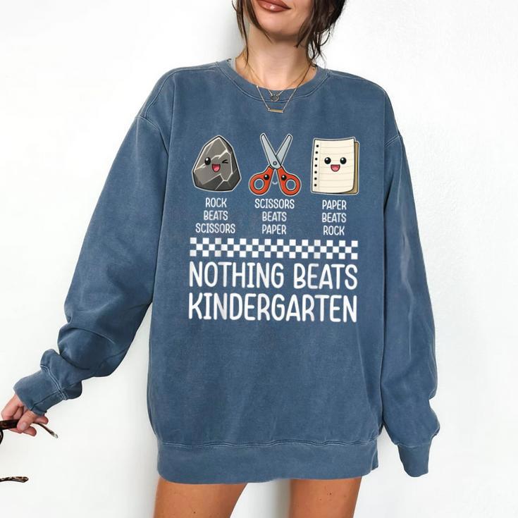 Nothing Beats Kindergarten Back To School Kids Teacher Comfort Colors Sweatshirt Nothing Beats Kindergarten Back To School Kids Teacher Comfort Colors Sweatshirt