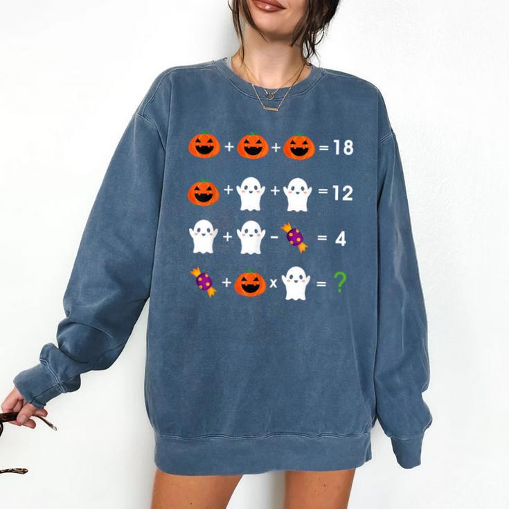 Order Of Operations Halloween Quiz Math Teacher For Men Women Kids Comfort Colors Sweatshirt