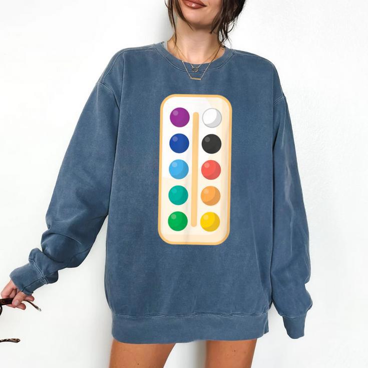 Paint Palette ArtSet Halloween Costume For Teachers Students For Men Women Kids Comfort Colors Sweatshirt