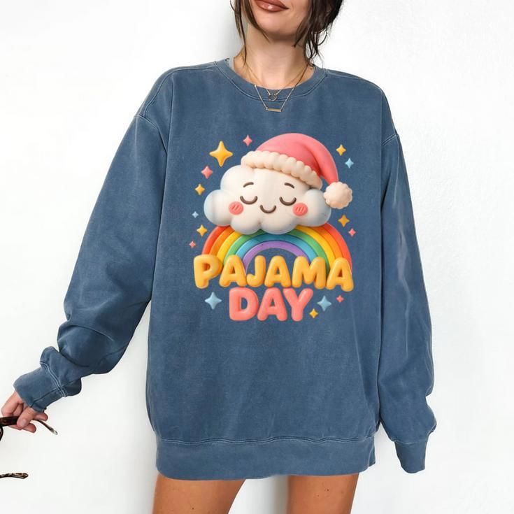 Pajama Day School Spirit Week Sleepy Cloud Teacher Student Comfort Colors Sweatshirt Pajama Day School Spirit Week Sleepy Cloud Teacher Student Comfort Colors Sweatshirt