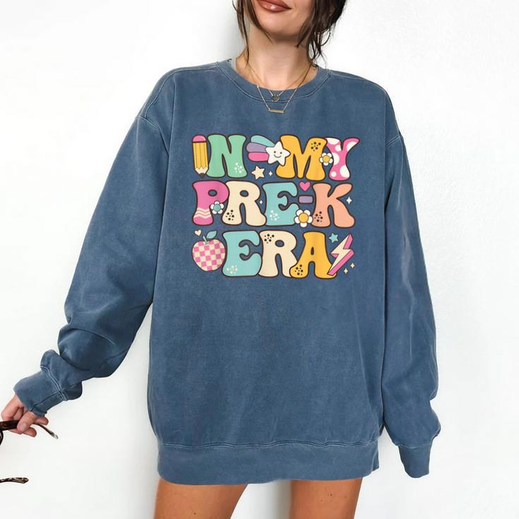 In My Pre-K Era Girl Back To School Cute PreSchool Teacher Comfort Colors Sweatshirt In My Pre-K Era Girl Back To School Cute PreSchool Teacher Comfort Colors Sweatshirt