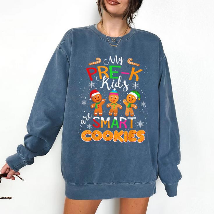 My Pre-K Kids Are Smart Cookies Christmas Teacher Comfort Colors Sweatshirt
