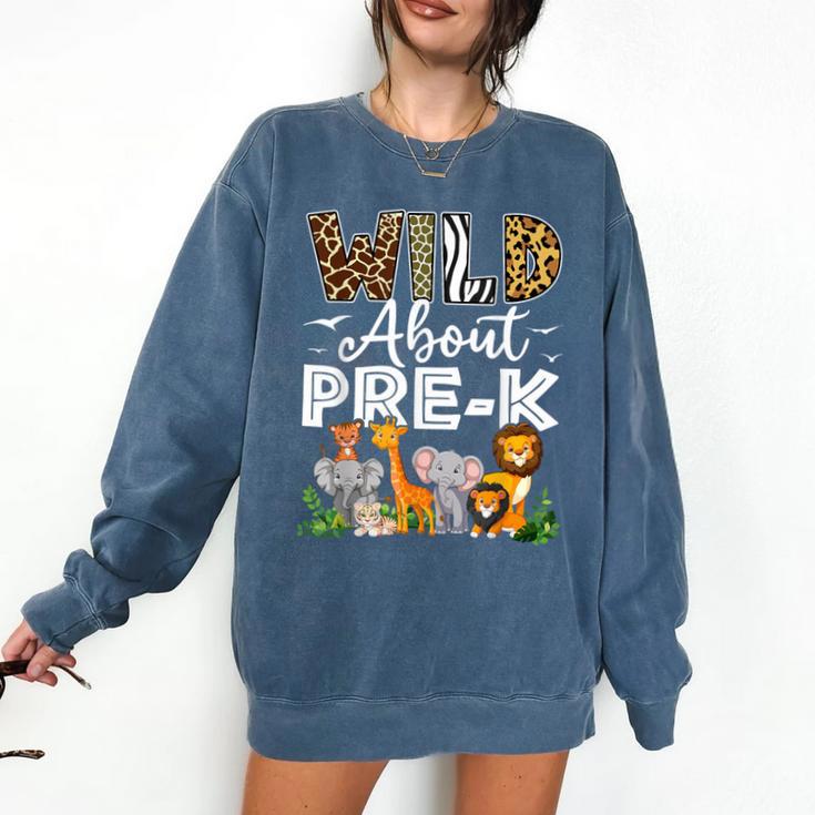 Pre-k Teacher Kids Back To School Wild About Pre-k Comfort Colors Sweatshirt Pre-k Teacher Kids Back To School Wild About Pre-k Comfort Colors Sweatshirt