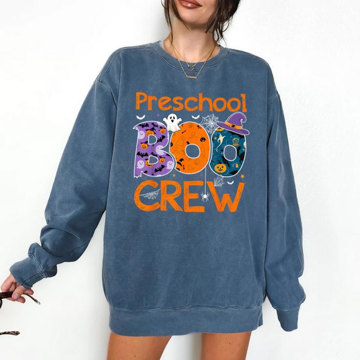 Preschool Boo Crew Preschool Halloween Teacher Kids Comfort Colors Sweatshirt Preschool Boo Crew Preschool Halloween Teacher Kids Comfort Colors Sweatshirt