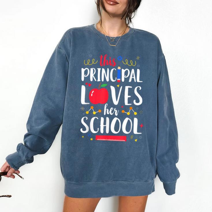 This Principal Loves Her School Teacher Appreciation Comfort Colors Sweatshirt This Principal Loves Her School Teacher Appreciation Comfort Colors Sweatshirt