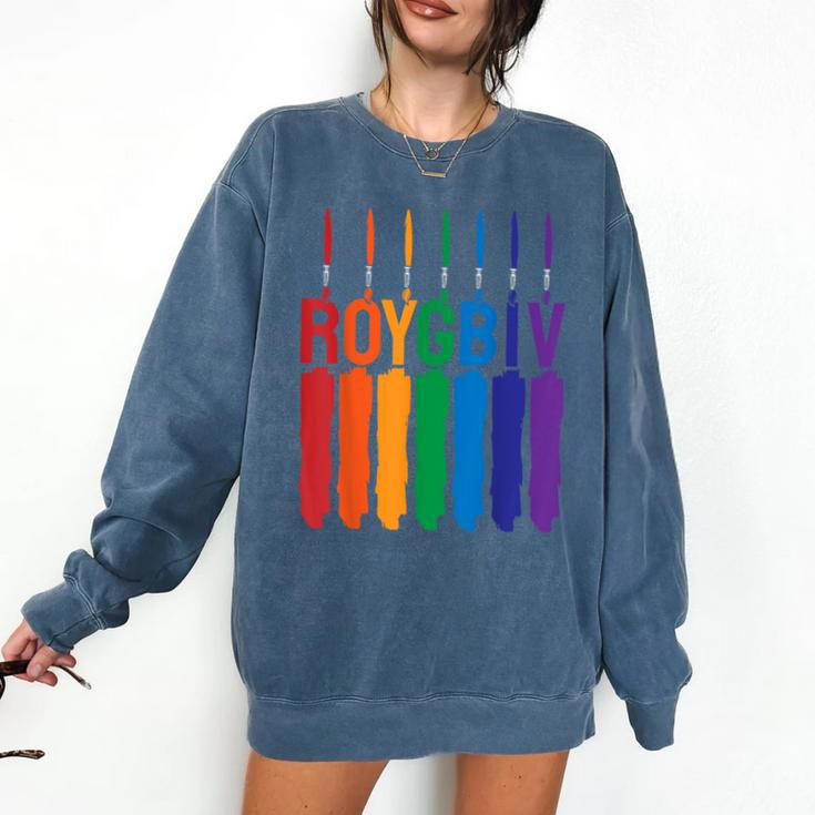 Rainbow Roygbiv Kids Artist Costume Art Teacher Comfort Colors Sweatshirt Rainbow Roygbiv Kids Artist Costume Art Teacher Comfort Colors Sweatshirt