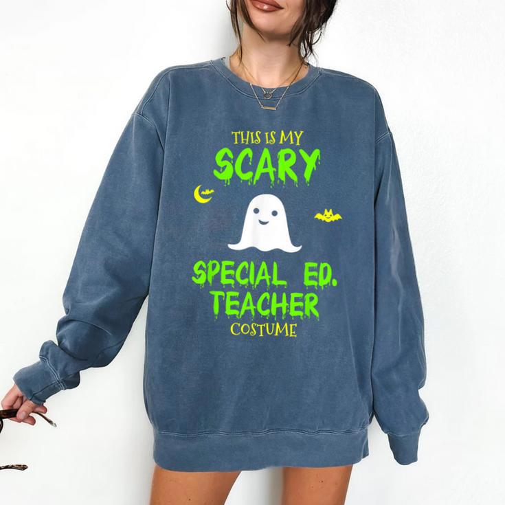 Scary Special Education Ed Teacher Costume Halloween Easy Comfort Colors Sweatshirt Scary Special Education Ed Teacher Costume Halloween Easy Comfort Colors Sweatshirt
