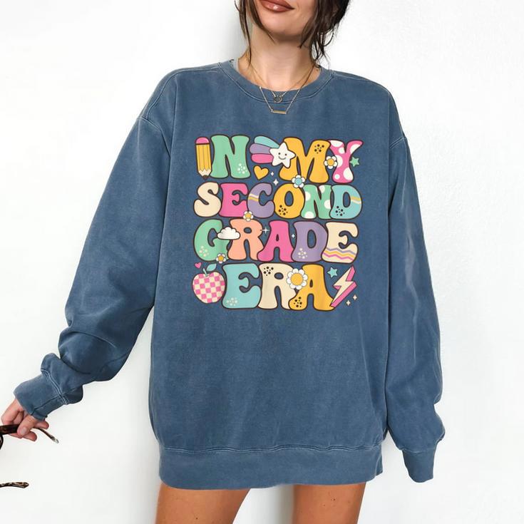 In My Second Grade Era Girl Back To School 2nd Grade Teacher Comfort Colors Sweatshirt In My Second Grade Era Girl Back To School 2nd Grade Teacher Comfort Colors Sweatshirt