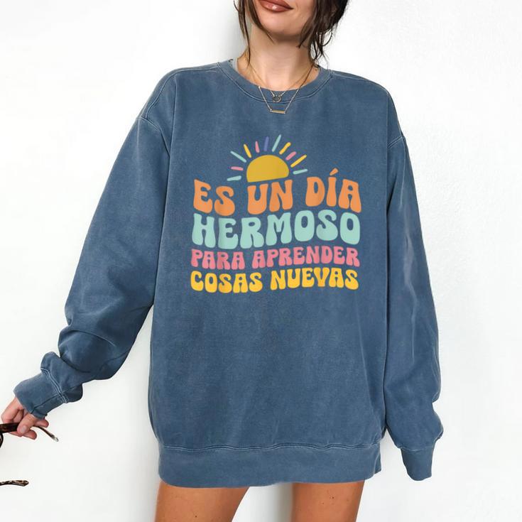 Spanish Multilingual Teacher Dual Languages Bilingual Comfort Colors Sweatshirt Spanish Multilingual Teacher Dual Languages Bilingual Comfort Colors Sweatshirt