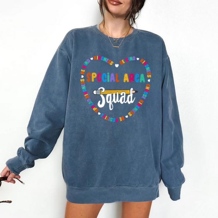 Special Area Squad Team Be Kind School Special Area Teacher Men Women Kids Comfort Colors Sweatshirt