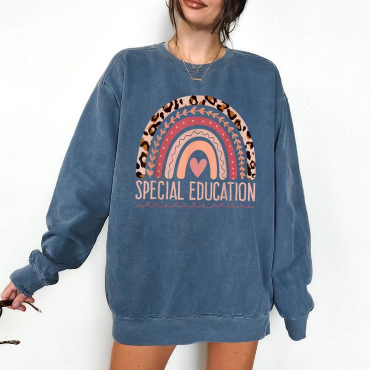 Special Education Shirt Teacher SPED Leopard Boho Rainbow Comfort Colors Sweatshirt Special Education Shirt Teacher SPED Leopard Boho Rainbow Comfort Colors Sweatshirt