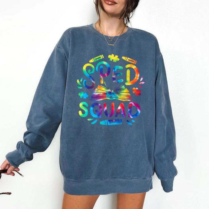 Special Education Teacher Sped Squad SPED Teacher Tie Dye Comfort Colors Sweatshirt