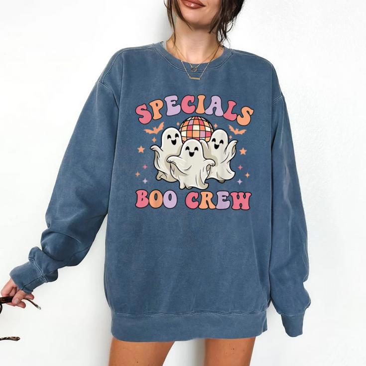 Specials Boo Crew Art Music Pe Tech Teacher Ghost Halloween Comfort Colors Sweatshirt
