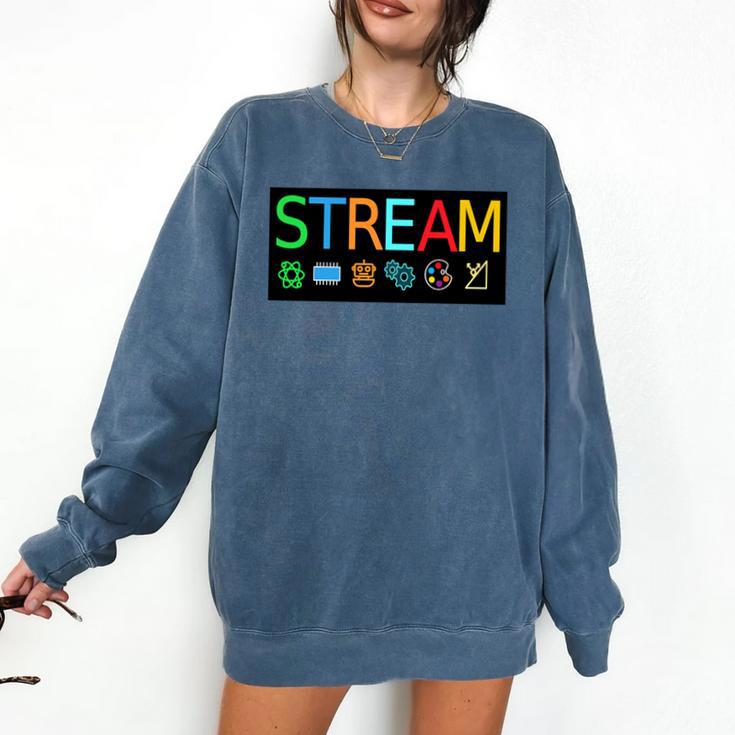 Stream Technology Robotics Shirt For Teachers And Students Premium Tri-Blend Comfort Colors Sweatshirt Stream Technology Robotics Shirt For Teachers And Students Premium Tri-Blend Comfort Colors Sweatshirt