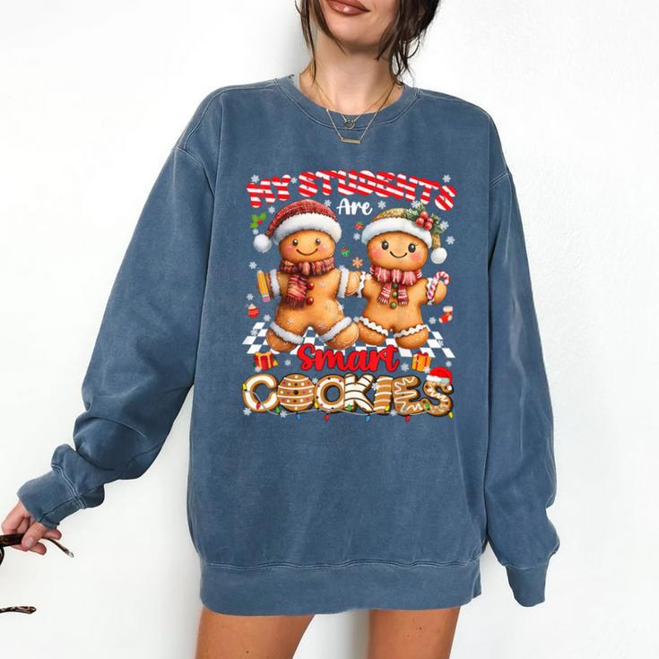 My Student Are Smart Cookies Pjs Christmas Xmas Teacher Comfort Colors Sweatshirt My Student Are Smart Cookies Pjs Christmas Xmas Teacher Comfort Colors Sweatshirt