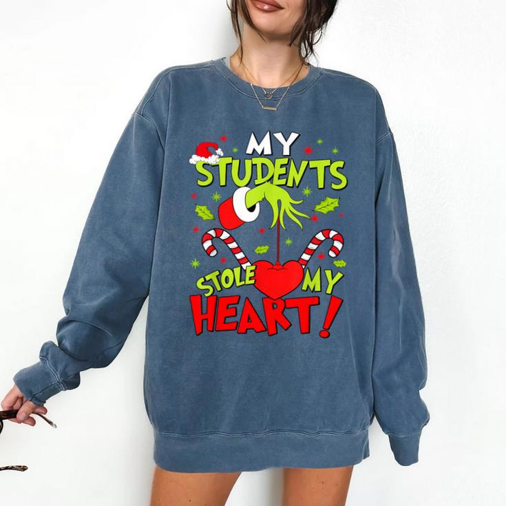 My Students Stole My Heart Teacher Holiday Merry Christmas Comfort Colors Sweatshirt