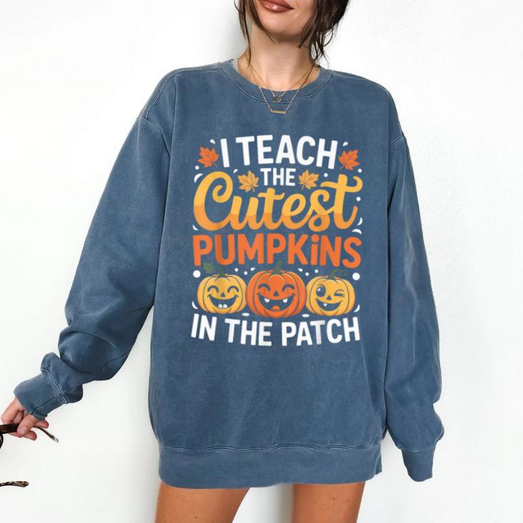 I Teach The Cutest Pumpkins Tshirt Halloween Teacher Comfort Colors Sweatshirt I Teach The Cutest Pumpkins Tshirt Halloween Teacher Comfort Colors Sweatshirt