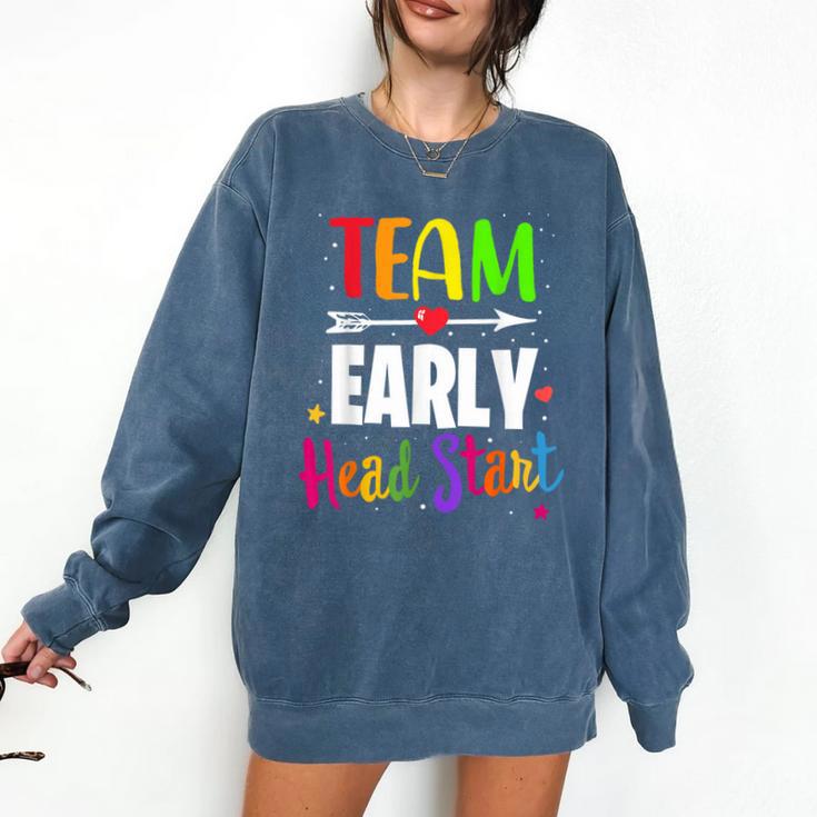 Teacher Early Childhood Education Preschool Head Start Crew Comfort Colors Sweatshirt