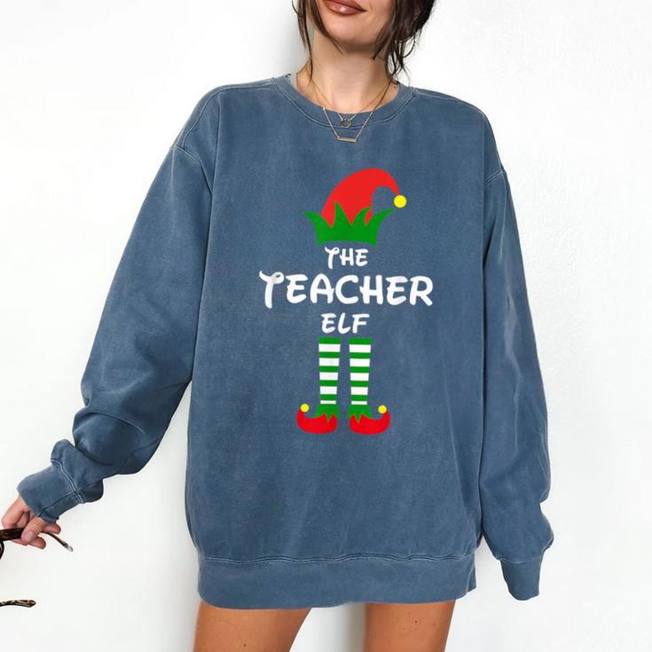 The Teacher Elf Family Matching Group Idea Christmas Comfort Colors Sweatshirt The Teacher Elf Family Matching Group Idea Christmas Comfort Colors Sweatshirt