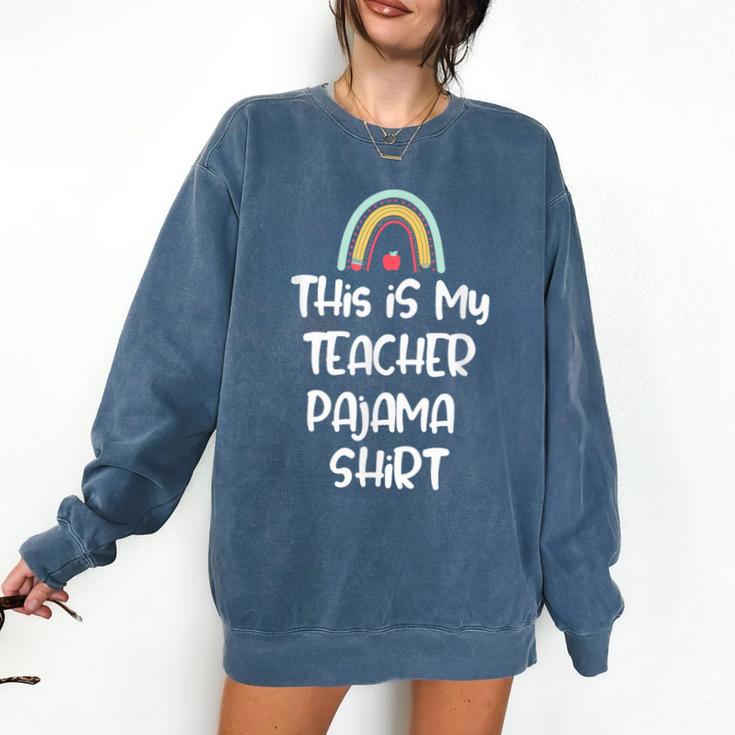 This Is My Teacher Pajama Shirt Teacher Life Tee Comfort Colors Sweatshirt This Is My Teacher Pajama Shirt Teacher Life Tee Comfort Colors Sweatshirt