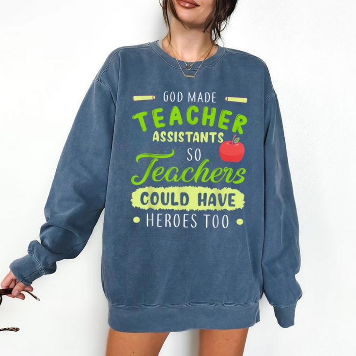 Teacher Teaching Assistant Aide Hero Comfort Colors Sweatshirt Teacher Teaching Assistant Aide Hero Comfort Colors Sweatshirt