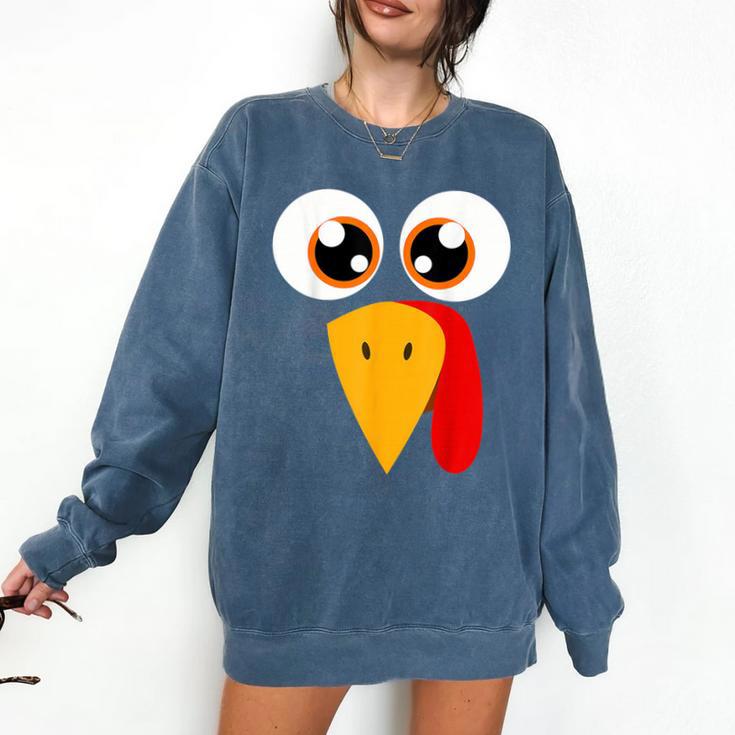 Turkey Face Halloween Costume Thanksgiving Teacher Nurse Comfort Colors Sweatshirt Turkey Face Halloween Costume Thanksgiving Teacher Nurse Comfort Colors Sweatshirt