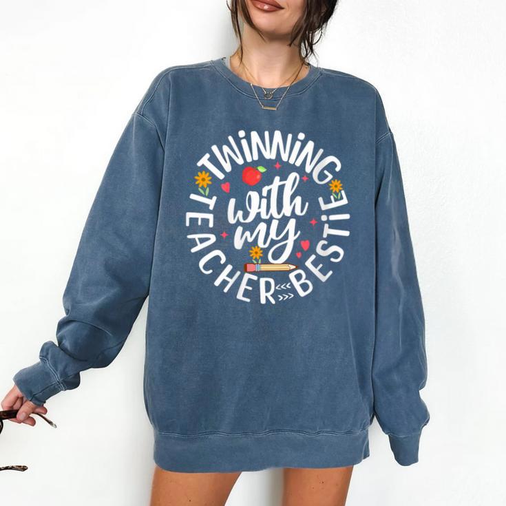 Twin Day For Spirit Week Teacher Bestie Matching Comfort Colors Sweatshirt