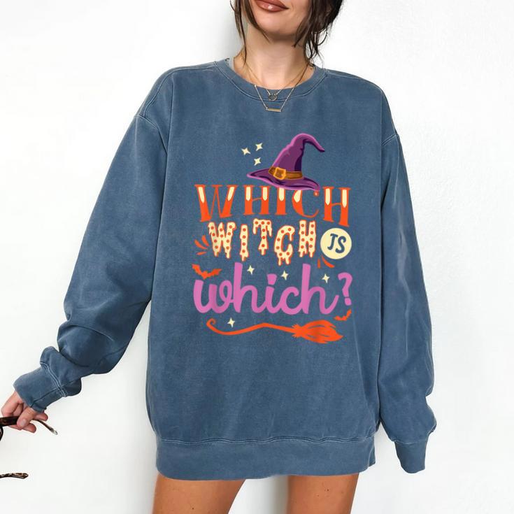 Which Witch Is Which Halloween English Teacher Comfort Colors Sweatshirt
