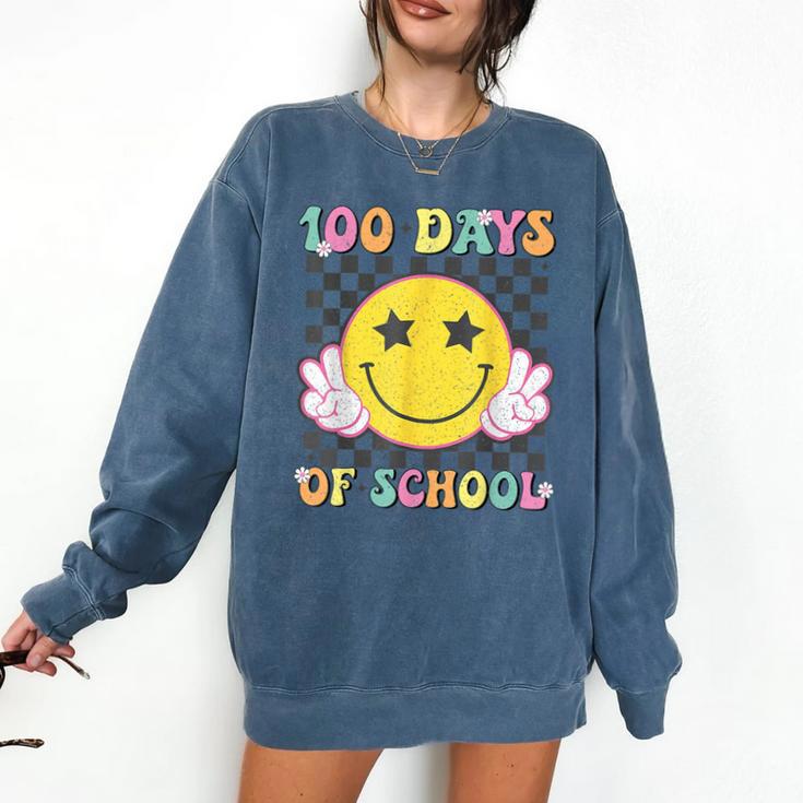 100th Day Of School Teacher Kids 100 Days Of School Comfort Colors Sweatshirt