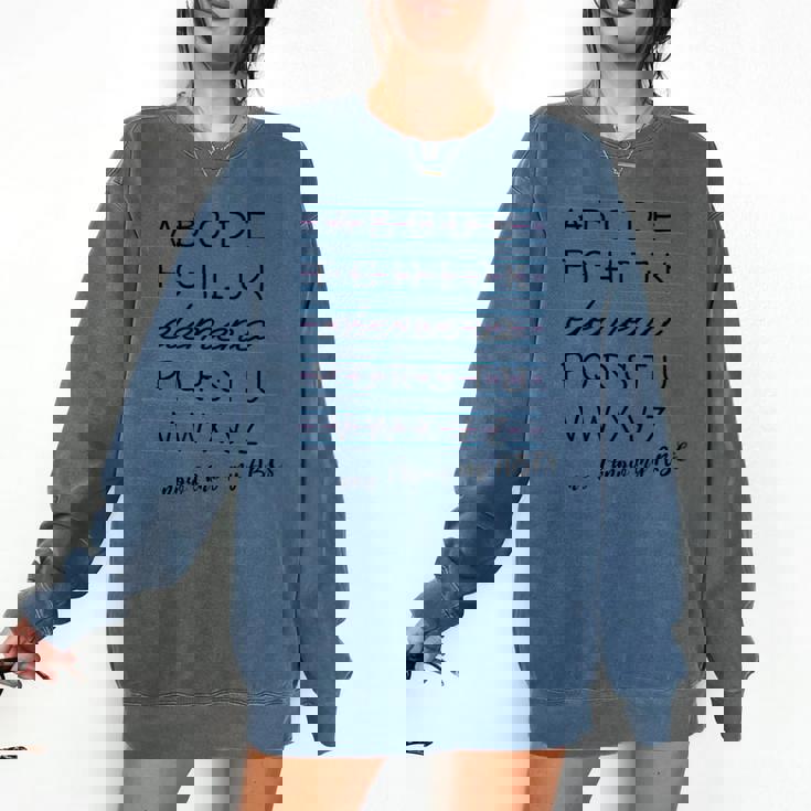 ABC Elemeno Shirt Alphabet Kindergarten Preschool Teacher Comfort Colors Sweatshirt