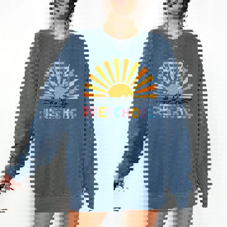 Back To School Hello Preschool For Kids Teacher Women Comfort Colors Sweatshirt