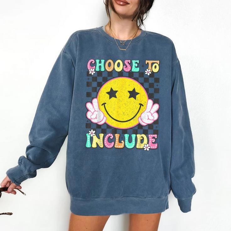 Choose To Include Special Education Teacher Autism Awareness Comfort Colors Sweatshirt