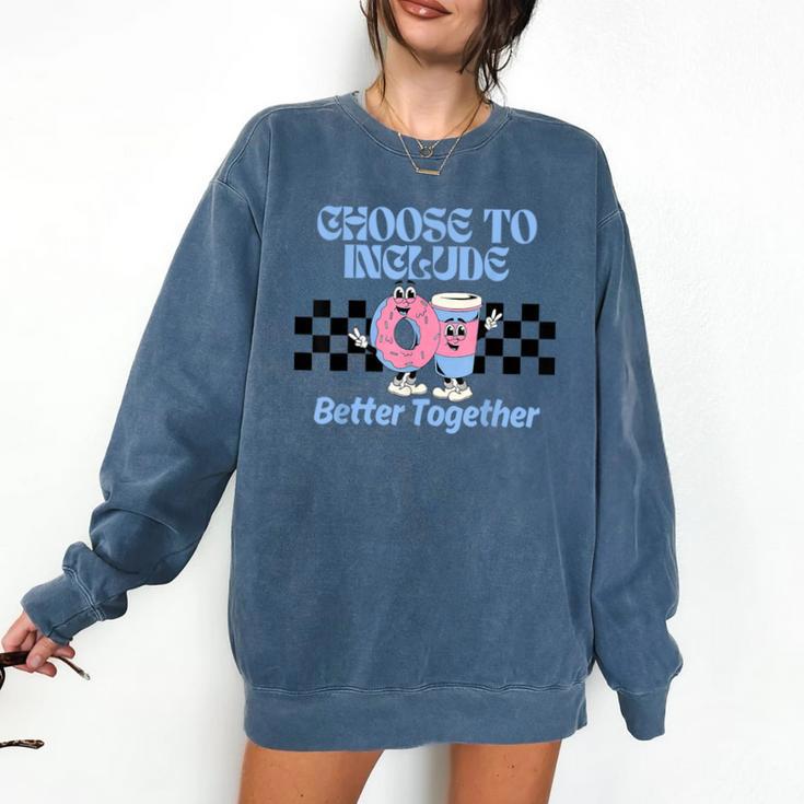 Choose To Include Special Education Teacher Autism Awareness Comfort Colors Sweatshirt