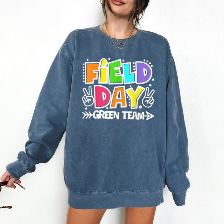 Field Day Green Team For Teacher Kids Field Day Games Comfort Colors Sweatshirt