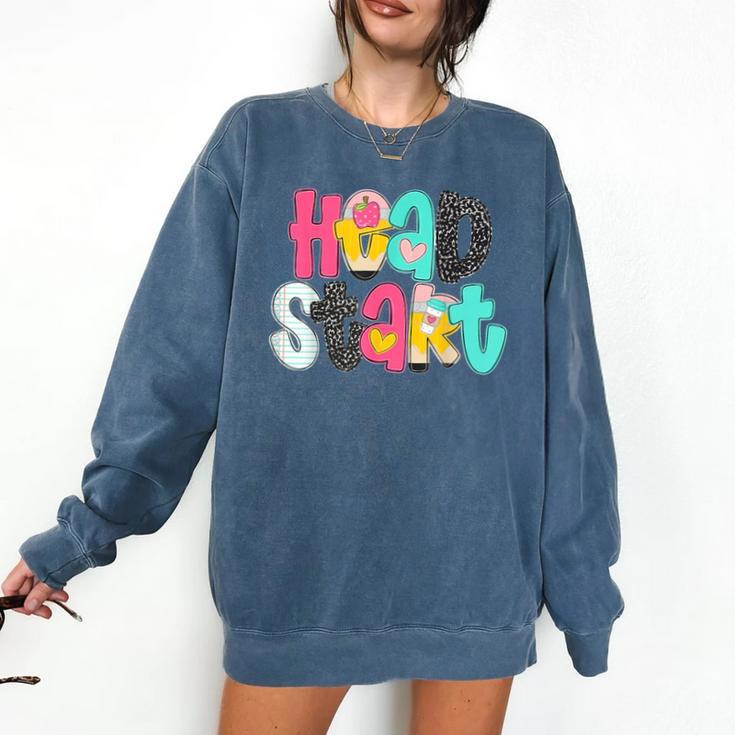 Head Start Team Homeschool Teacher Headstart Back To School Comfort Colors Sweatshirt
