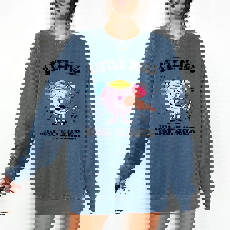 Little Miss Music Teacher Music Teacher Team Comfort Colors Sweatshirt