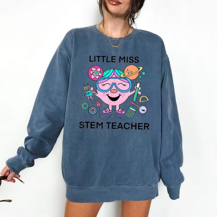 Little Miss Stem Teacher Comfort Colors Sweatshirt