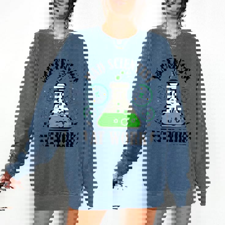 Mad Scientist Science Teacher Halloween Costume Teen Girls Comfort Colors Sweatshirt