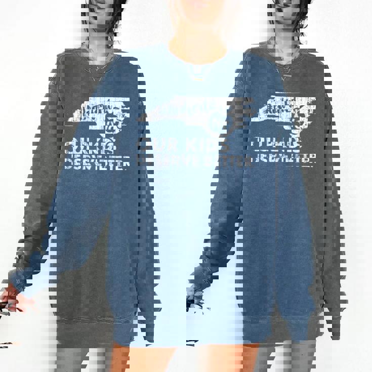 NC Red For Ed North Carolina Teacher Strike T-Shirt For Men Women Kids Comfort Colors Sweatshirt