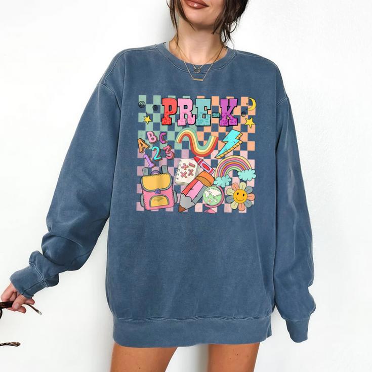 Pre K Back To School Teacher Student Men Women Kids Comfort Colors Sweatshirt