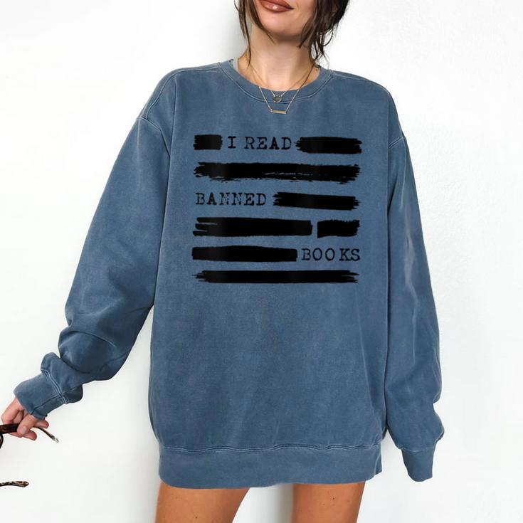 I Read Banned Books Banned Books Week Librarian Teacher Comfort Colors Sweatshirt
