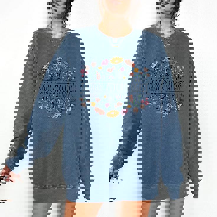 School Psychologist Psychology Teacher Appreciation Comfort Colors Sweatshirt