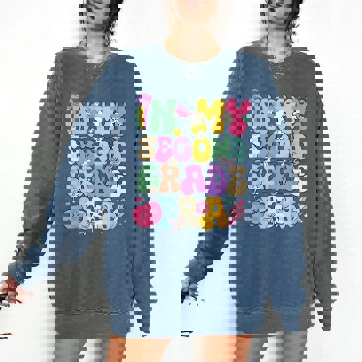 In My Second Grade Era Teachers Women Back To School Girls Comfort Colors Sweatshirt