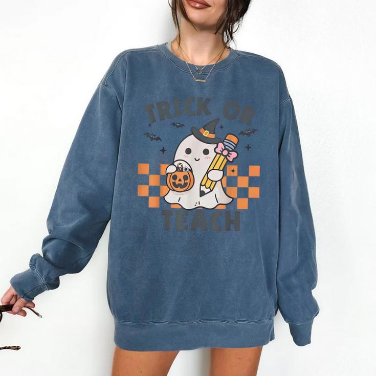 Trick Or Teach Teacher Comfort Colors Sweatshirt