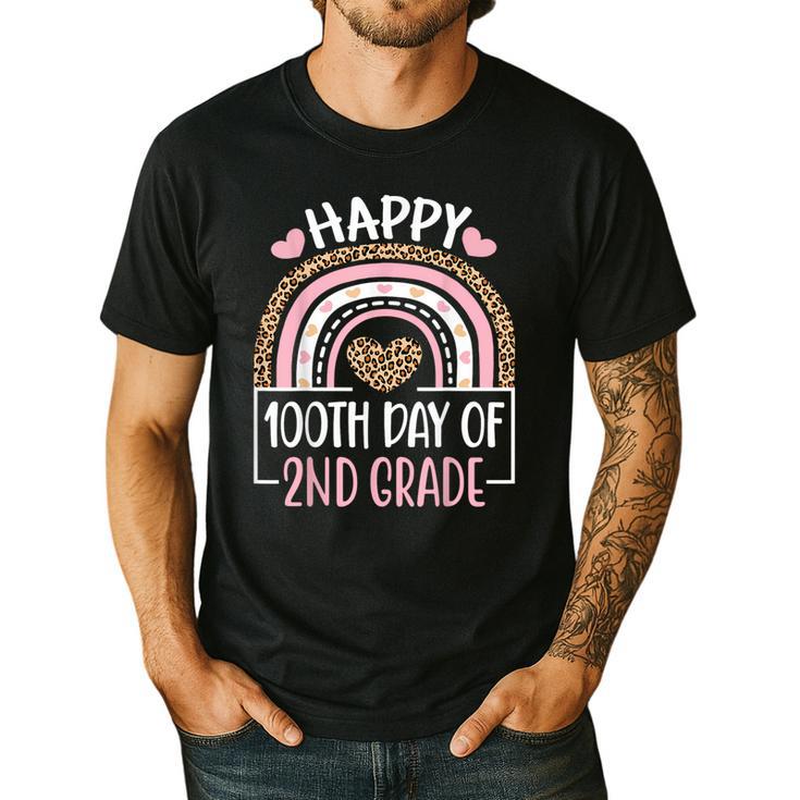 100th Day Of 2nd Grade 100 Days Of School Teacher Men's Casual T-Shirt