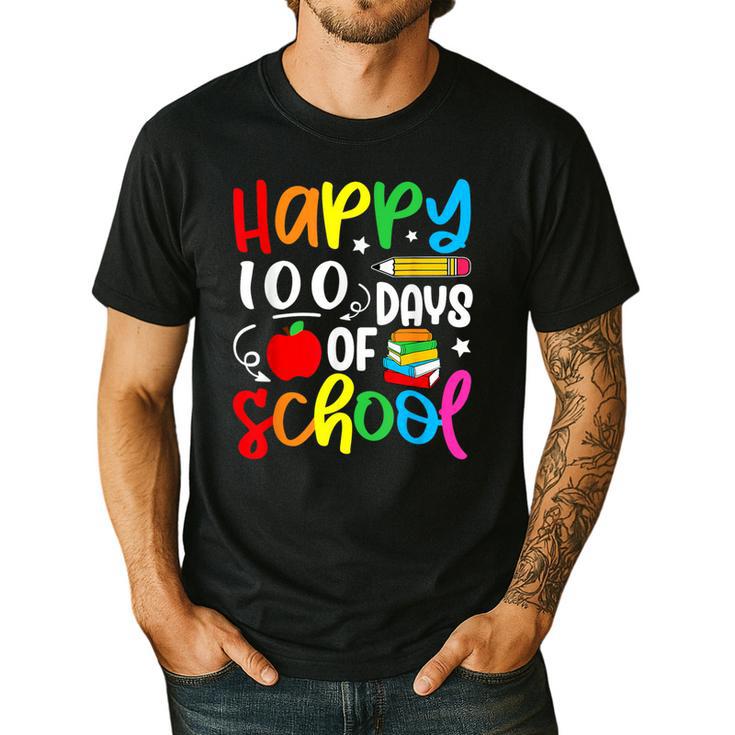 100th Day Of School Teachers Kids Girls Child Happy 100 Days Men's Casual T-Shirt